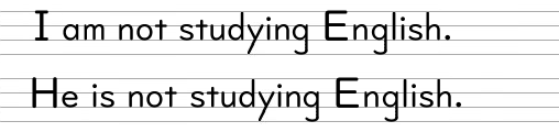 I am not studying English.