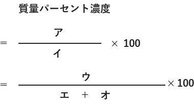 溶液の質量